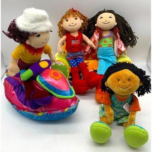 Lot of groovy girls dolls , coach, jet ski